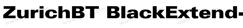 ZurichBT BlackExtend字体转换